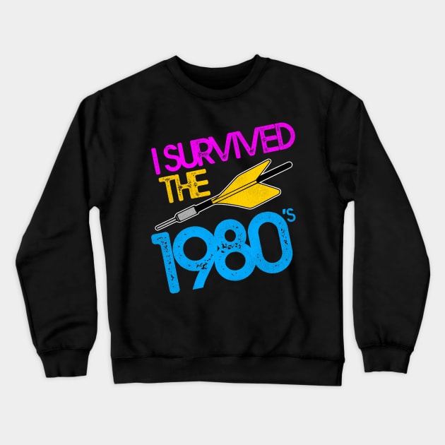 I Survived the 80s / Jarts Missile Game Crewneck Sweatshirt by darklordpug